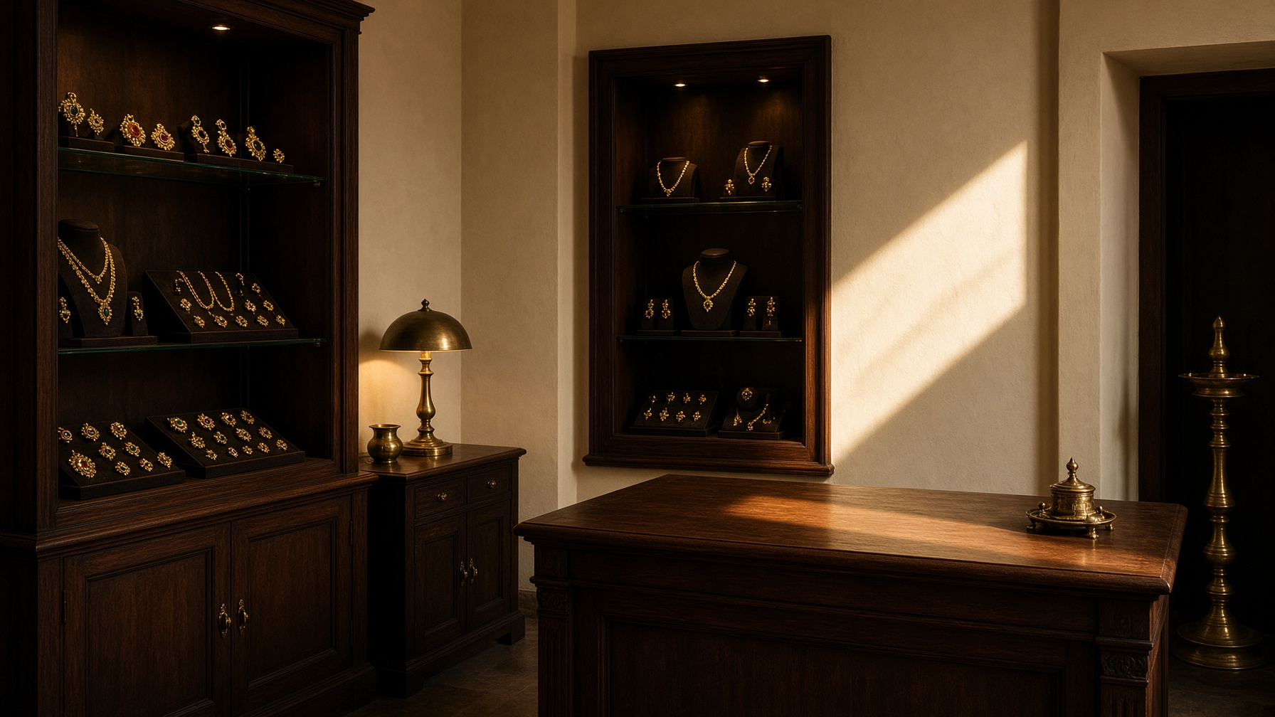 The jewellery atelier interior